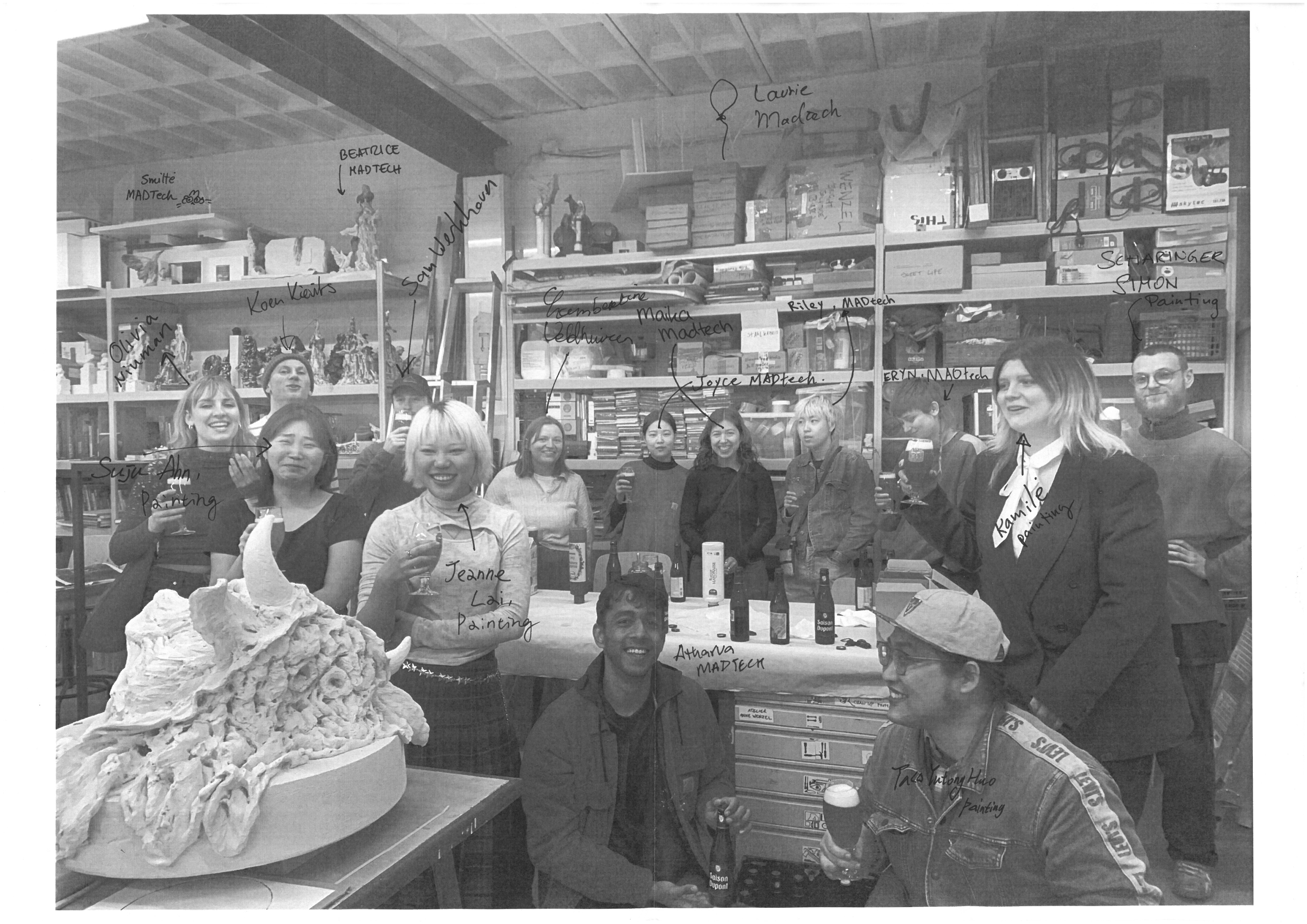 FMI MADTech and Painting students on a trip to Rotterdam. My peers and colleagues.